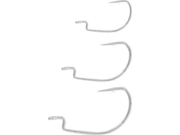 Westin Magic Minnow Weedless Jig Widegap Hook #2/0 Silver 5pcs