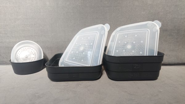 Cox & Rawle Bait Tub Blk/Opaq Lid