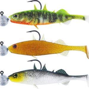 Westin Stanley The Stickleback Shadtail RNR - 5,5cm 5g #2/0 Dark Water Mix 3pcs