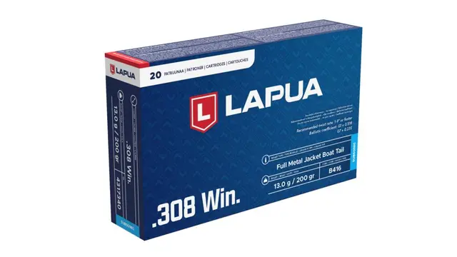 Lapua FMJ Subsonic 20stk – 308 Win 200gr