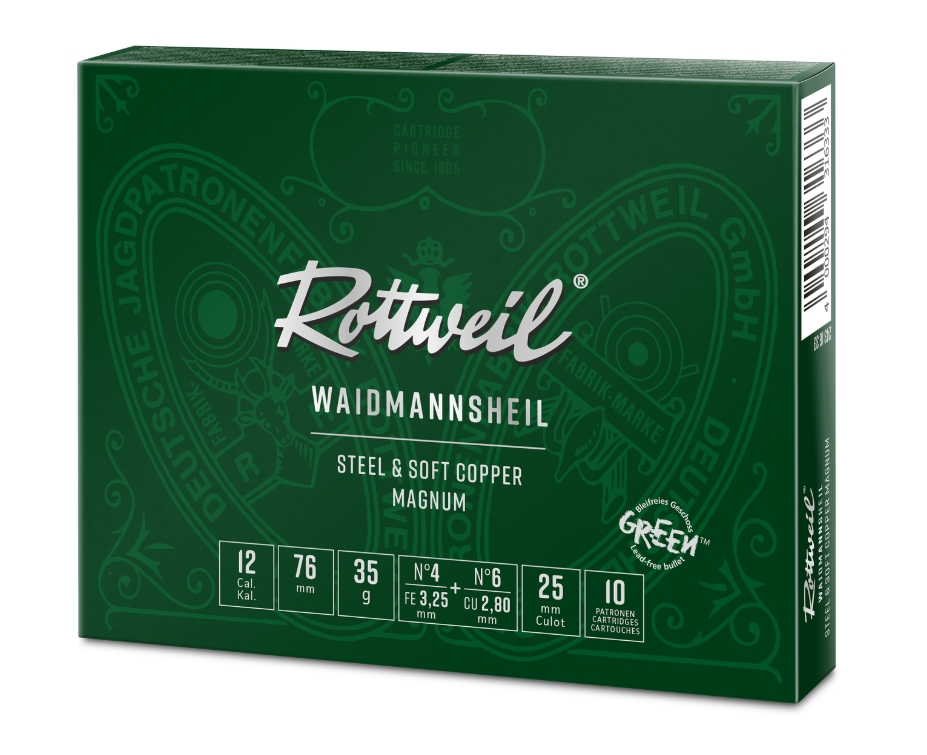 Rottweil WMH Steel & Copper 12/76 35g 10stk #4 + #6